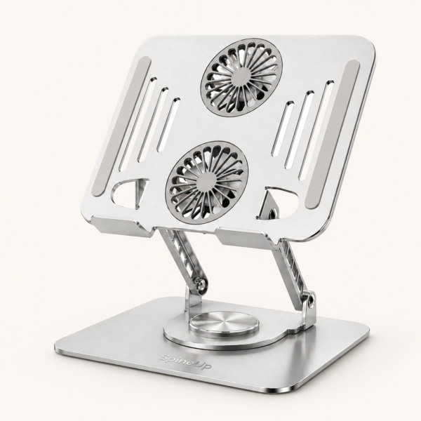 SpineUp Pro plateado, soporte ajustable para notebook